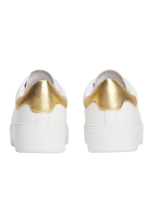 Sneaker donna bianche in pelle Tommy Hilfiger | FW0FW087560HT